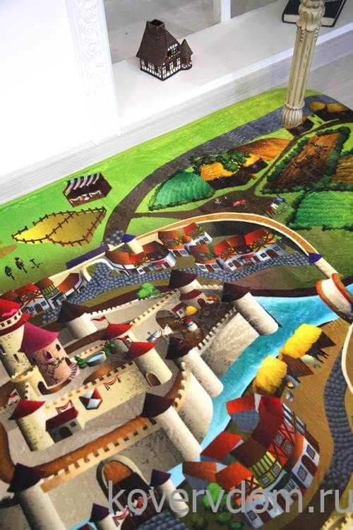 Детский развивающий 3D ковер Сказочный Замок 86004