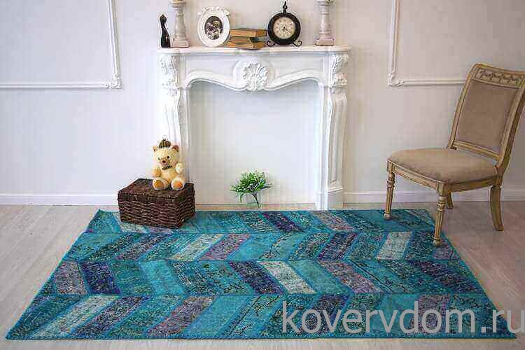 Ковер винтажный ручной работы Vintage Like Me JEANS