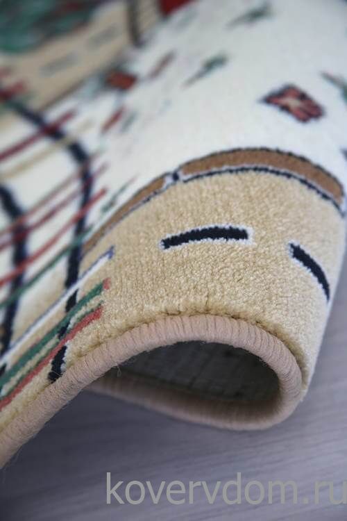 Детский ковер Веселые дорожки бежевый